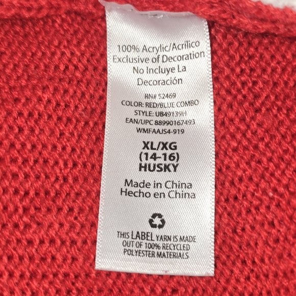 HOLIDAY TIMES UGLY CHIRSTMAS SWEATER HANGING WITH MY GNOMIES WOMENS SIZE LARGE - Picture 5 of 5